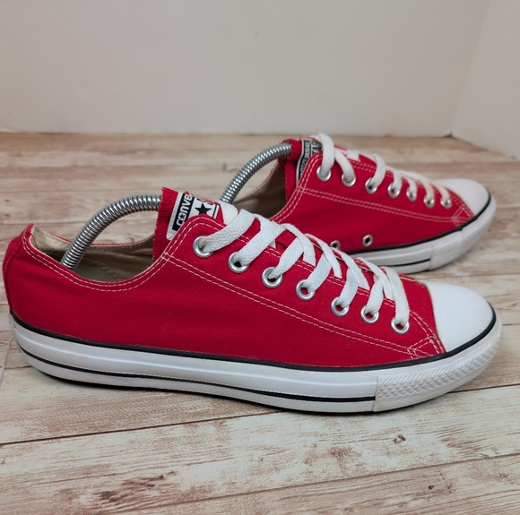 Converse Other - Converse All Star Chuck Taylor Low Top Red Sneakers Tennis Shoes Men's 10